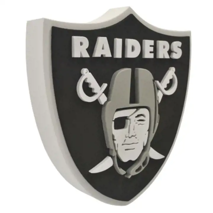 Enseigne murale 3D en mousse Las Vegas Raiders
