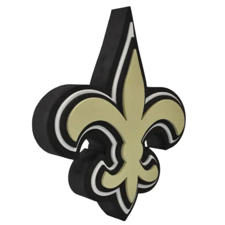 Enseigne murale 3D en mousse des New Orleans Saints