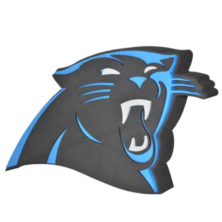Enseigne murale 3D en mousse Carolina Panthers