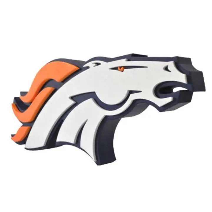 Enseigne murale 3D en mousse des Broncos de Denver