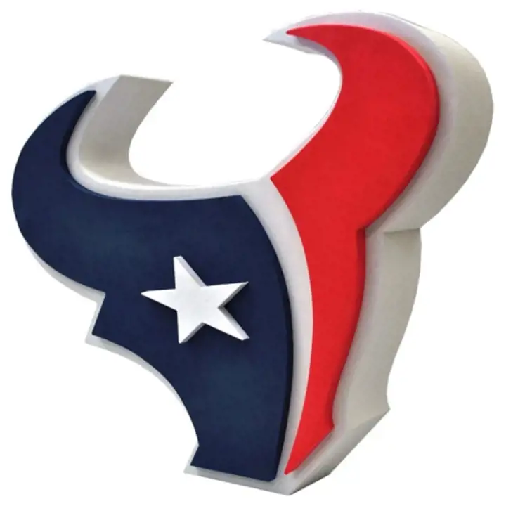 Enseigne murale 3D en mousse Houston Texans
