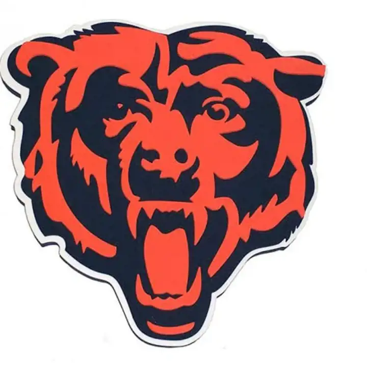 Enseigne murale 3D en mousse Chicago Bears