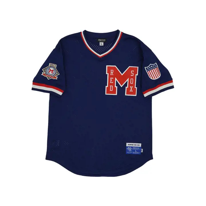 MEMPHIS RED SOX NL Maillot réplique col en V en maille marine