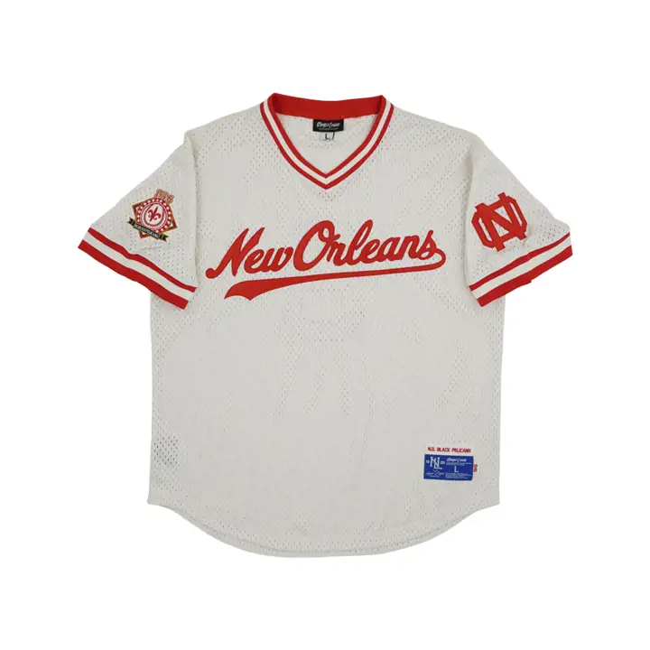 Maillot en maille col en V réplique des New Orleans Black Pelicans NL IVO