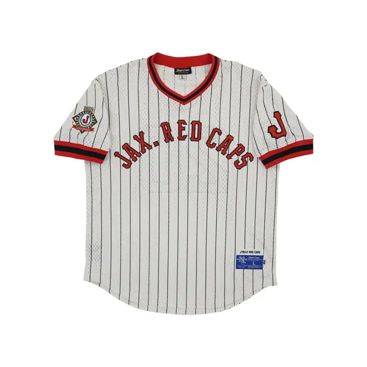Maillot en maille à col en V réplique JAX RED CAPS NL GRY