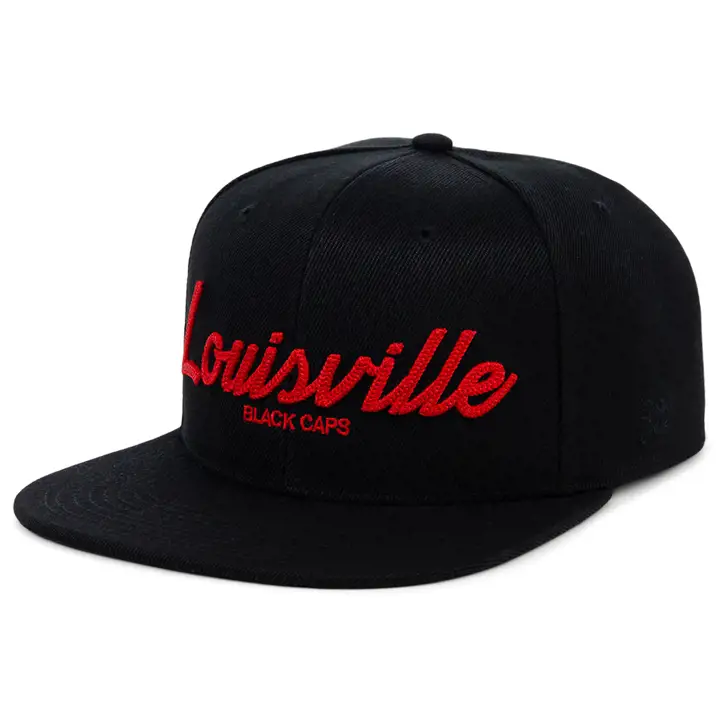 Casquette Snapback Louisville Black Caps NLB Script BLK/BLK/BLK