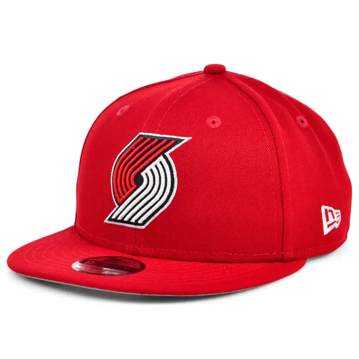 Casquette NBA Enfant 9FIFTY Portland Trail Blazers Rouge/Gris par New Era