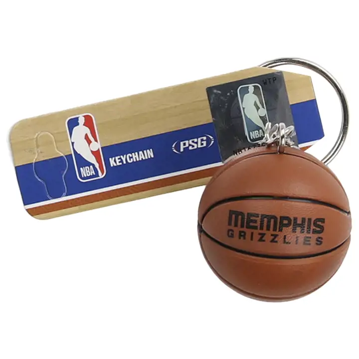 Porte-clé de basket-ball Memphis Grizzlies org/noir