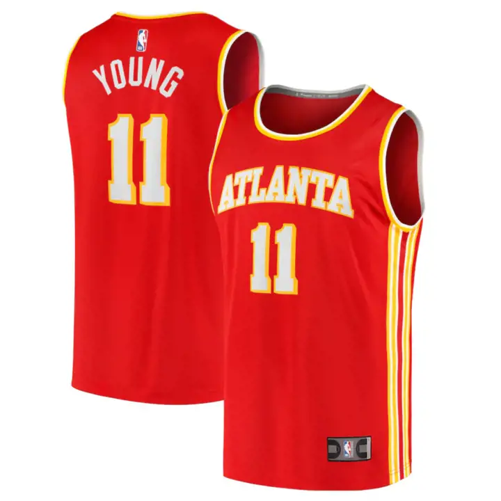 Maillot Réplique Icône NBA pour bébé Atlanta Hawks Trae Young Rouge