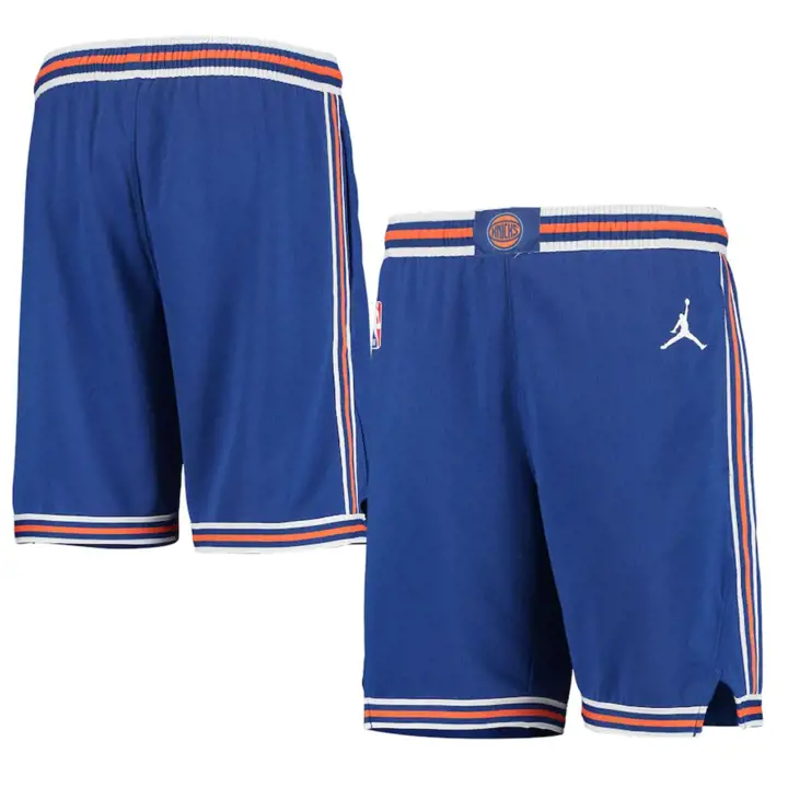 Short de basket NBA Statement Swingman bleu pour jeune - New York Knicks
