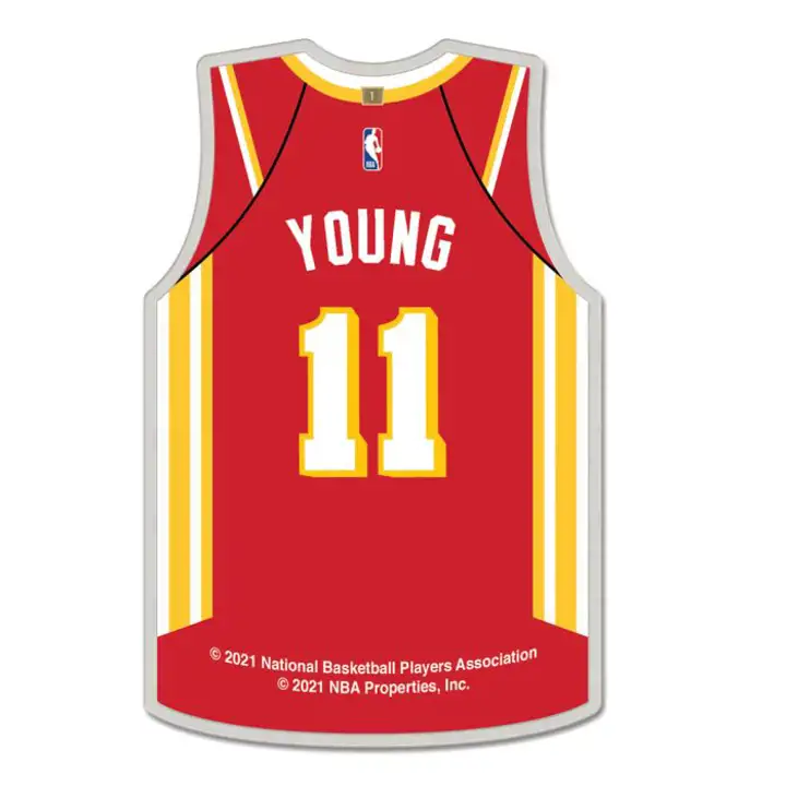 Épingle de maillot de joueur des Atlanta Hawks Trae Young