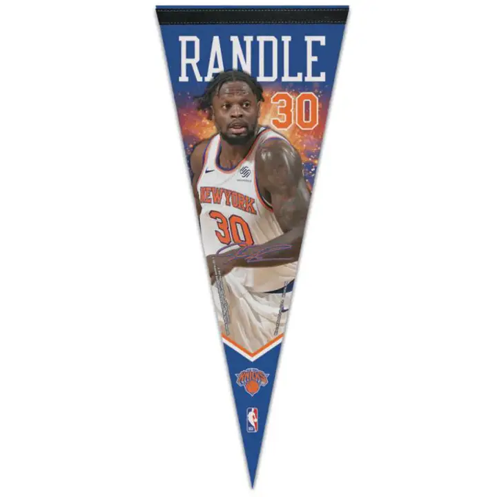 New York Knicks 12x30 Drapeaux Premium - Joueur Julius Randle