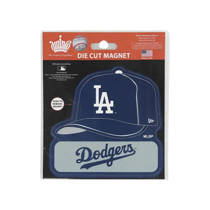 "Los Angeles Dodgers aimant découpé 6" x 5" ast"