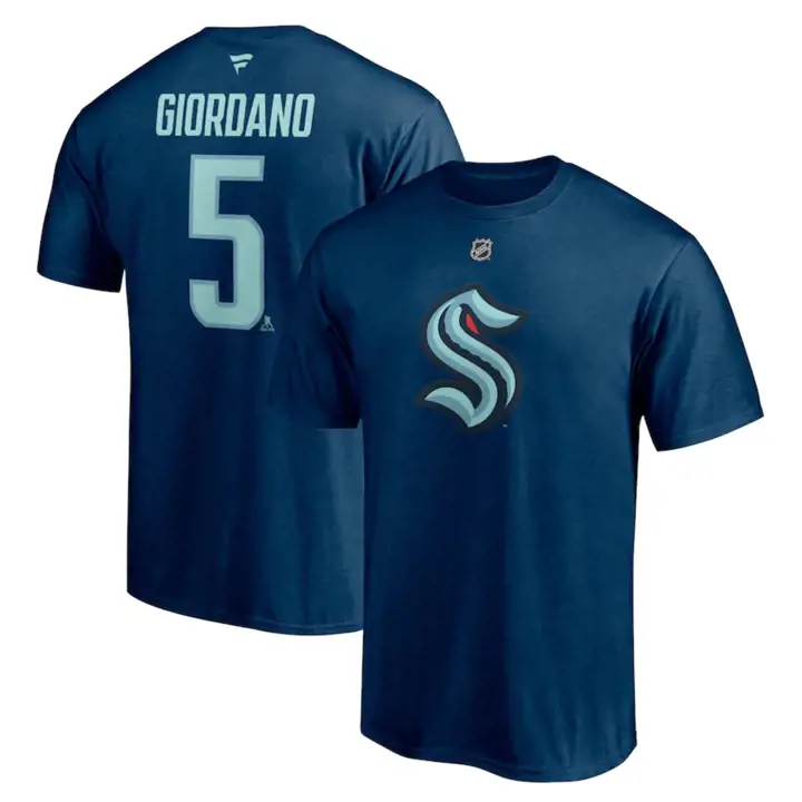 T-shirt Seattle Kraken NHL Authentic Stack N&N Mark Giordano