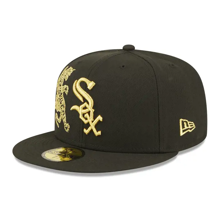 Casquette MLB Tiger Claw 59FIFTY Chicago White Sox noir/noir/or