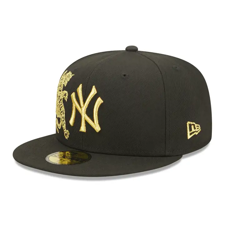 Casquette MLB Tiger Claw 59FIFTY New York Yankees noire/noire/dorée