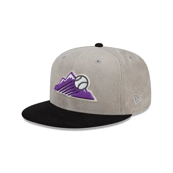 CASQUETTE 59FIFTY MLB LIDS X MUNFU COLORADO ROCKIES 25E ANN gris/noir/v