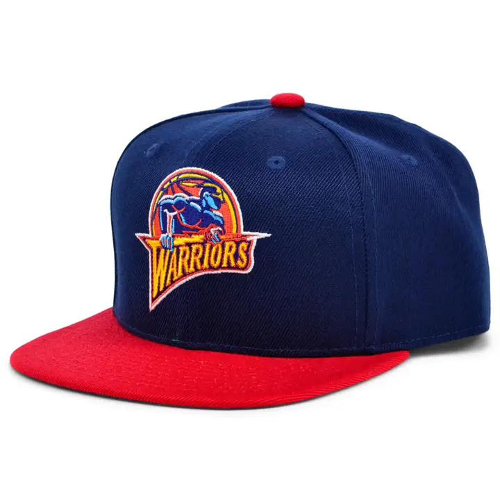 Casquette NBA MN Basic YTH Snapback Golden State Marine/orange/vert