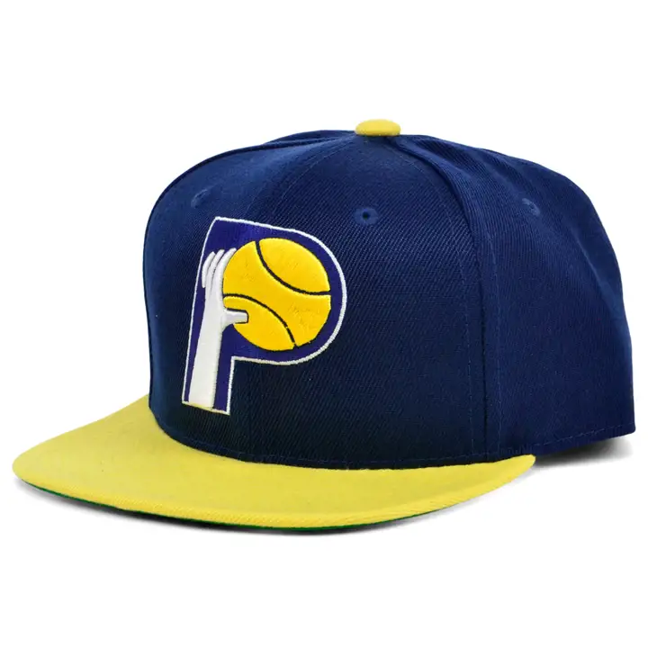 NBA MN Casquette plate YTH Indiana Pacers Marine/jaune/vert