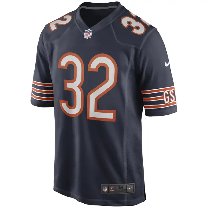 Maillot de match NFL Chicago Bears David Montgomery marine