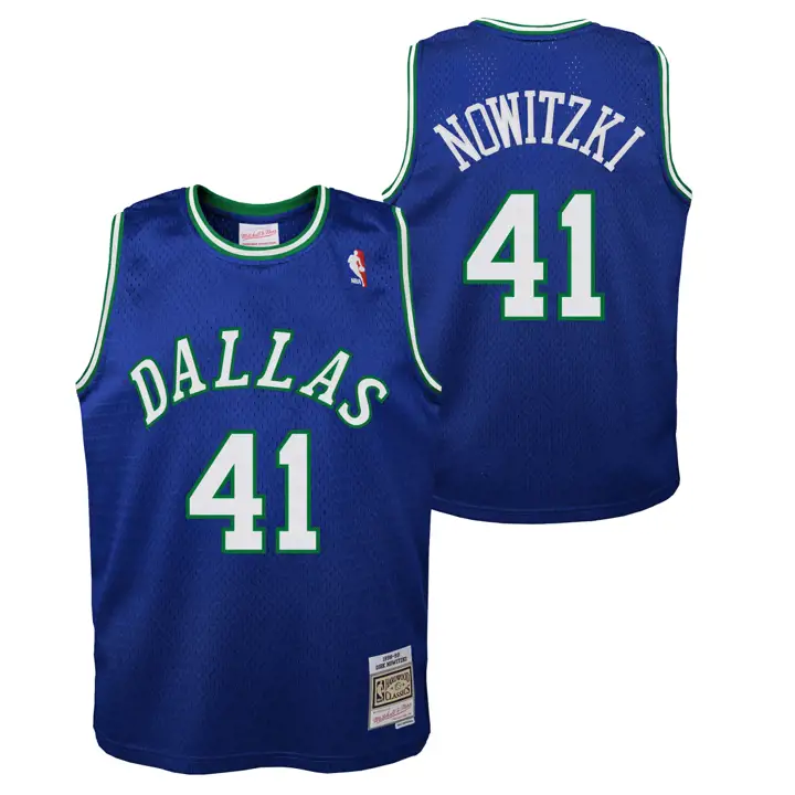 Maillot Enfant HWC M&N Swingman Dallas Mavericks Dirk Nowtizki