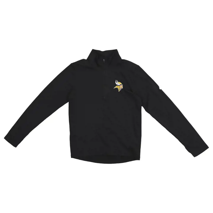 Veste de survêtement NFL Minnesota Vikings Logo Pacer demi-zip 22 noire