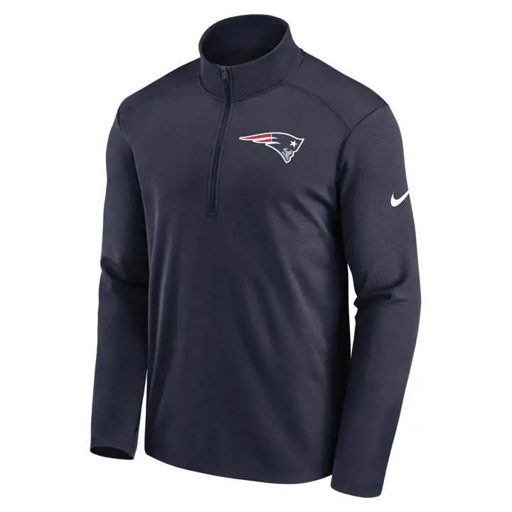 Sweat zippé mi-long Pacer NFL New England Patriots Logo 22 marine