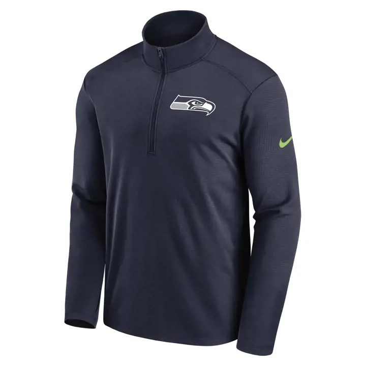 Seattle Seahawks NFL Logo Pacer Semi-zip 22 marine