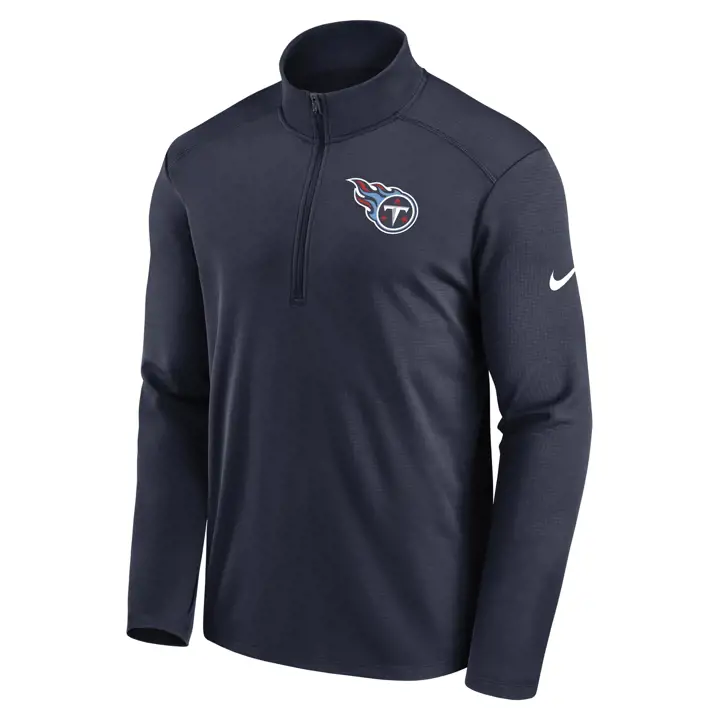 Tennessee Titans NFL Logo Pacer Half Zip 22 marine