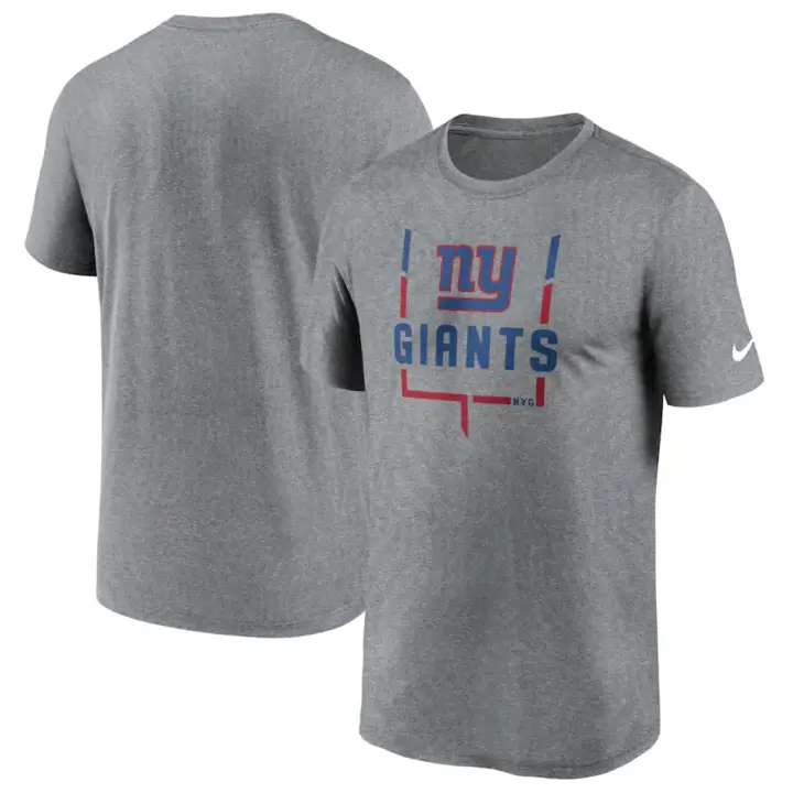 T-shirt poteaux de but des Giants de New York NFL 22 gry