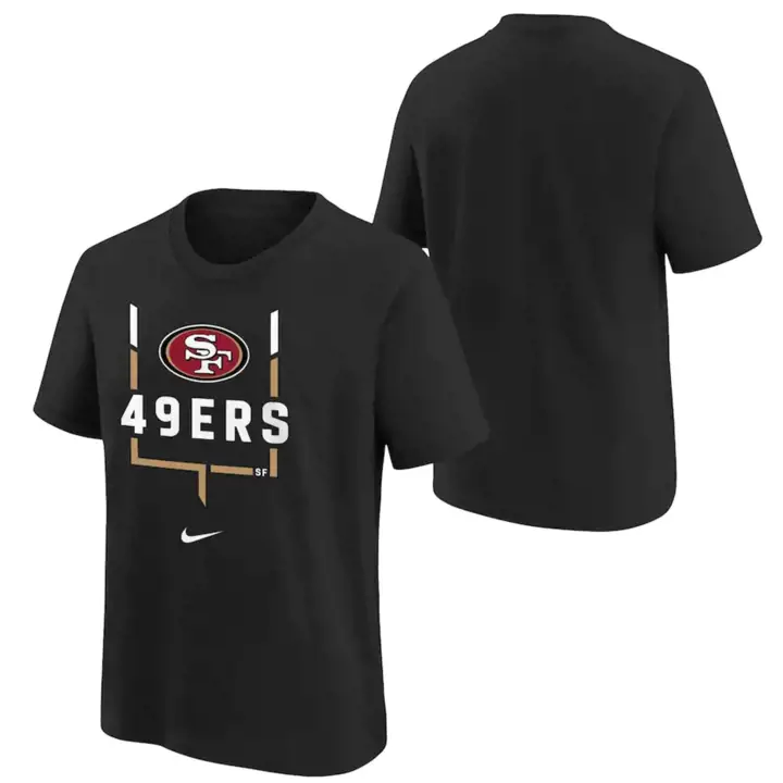 T-shirt Poteaux de but NFL San Francisco 49ers 22 noir