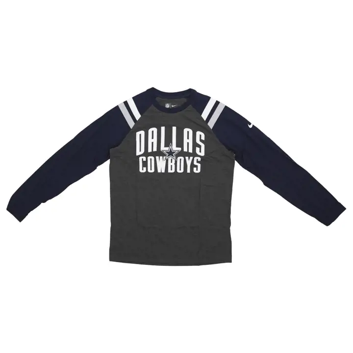 T-shirt à manches longues NFL Dallas Cowboys Logo 22 gris