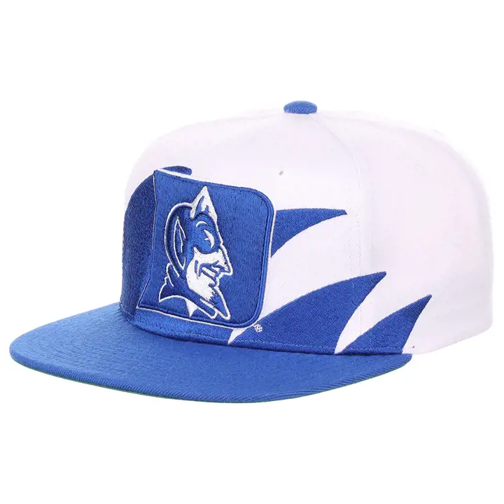 Casquette snapback Duke NCAA rbl/wht motif dent de requin