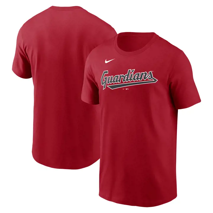 T-shirt Swoosh Wordmark MLB Cleveland Guardians rouge