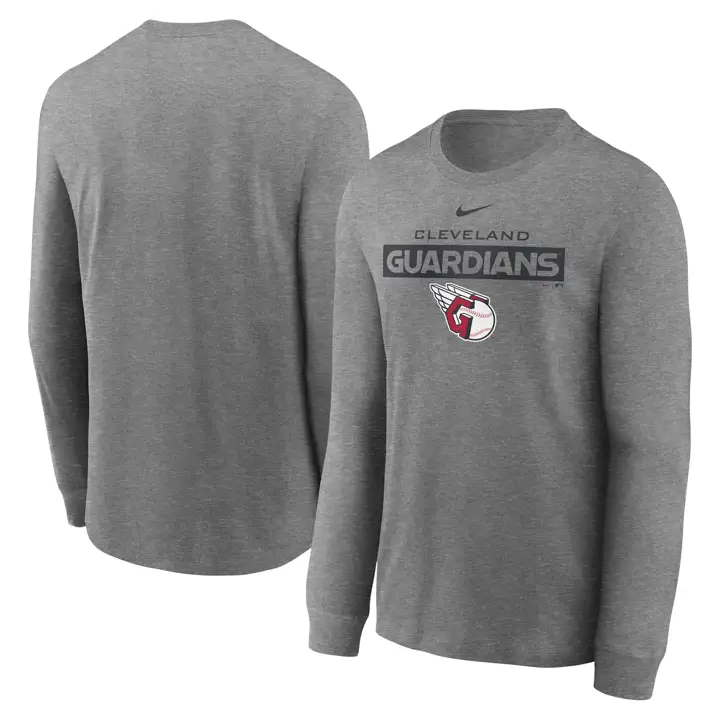 T-shirt à manches longues Cleveland Guardians MLB Prime Breakout gris
