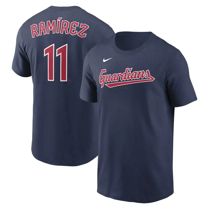 T-shirt Nike MLB N&N joueur Guardians Jose Ramirez marine