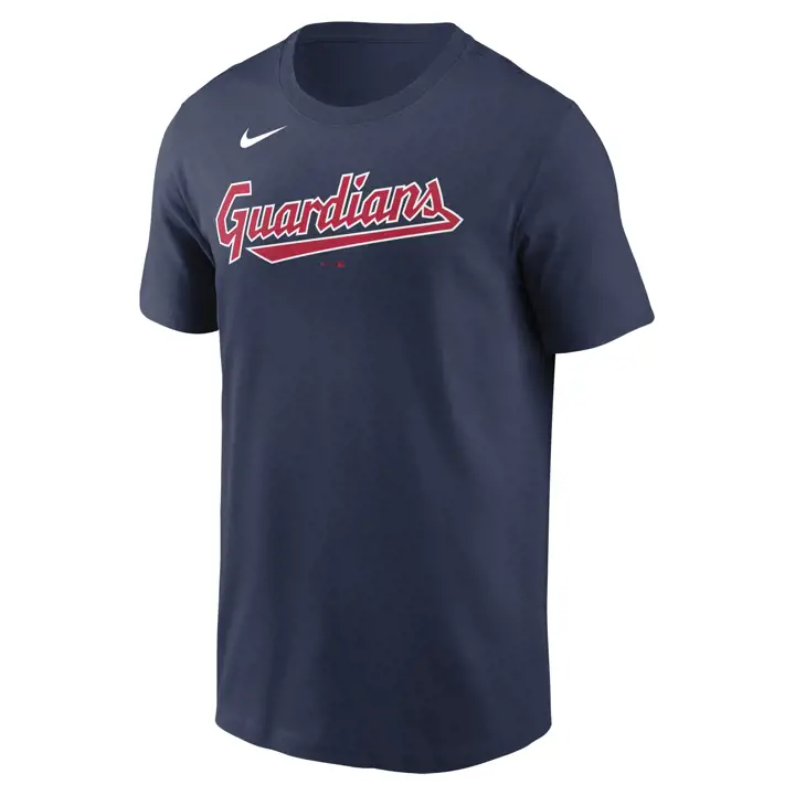T-shirt joueur Guardians MLB Nike N&N Shane Bieber bleu marine
