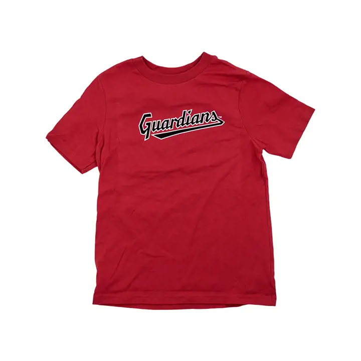 T-shirt rouge Cleveland Guardians MLB Kids Prime avec logo