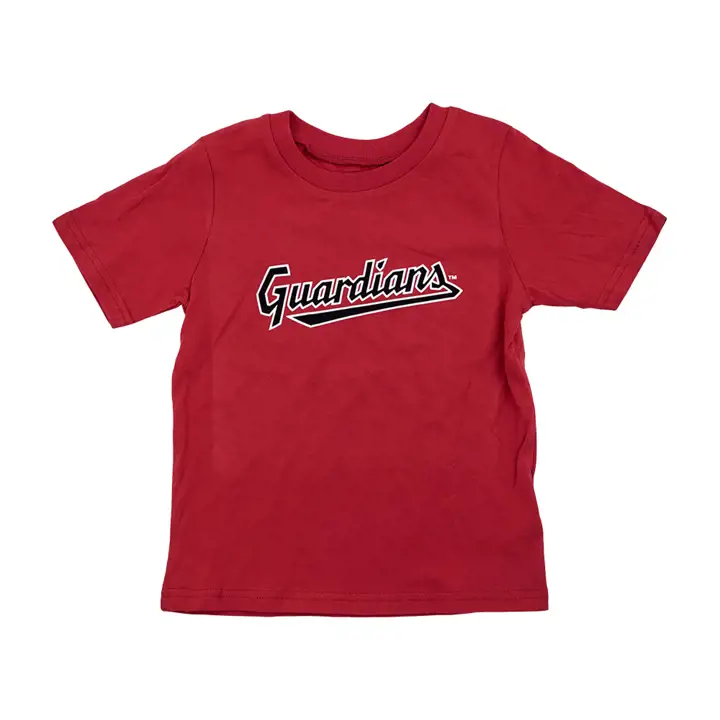 T-shirt Cleveland Guardians MLB Toddler Prime Wordmark rouge