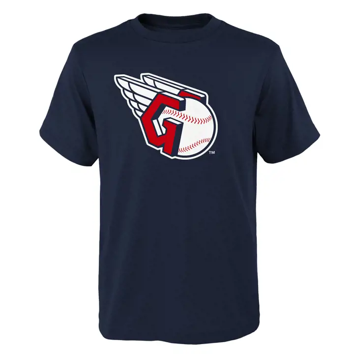 T-shirt marine Cleveland Guardians MLB Youth Prime Logo