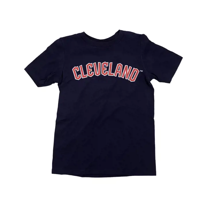 T-shirt marine Wordmark MLB Prime Cleveland Guardians pour jeune