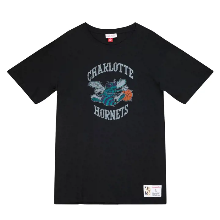 T-shirt Slub Légendaire NBA Charlotte Hornets blk