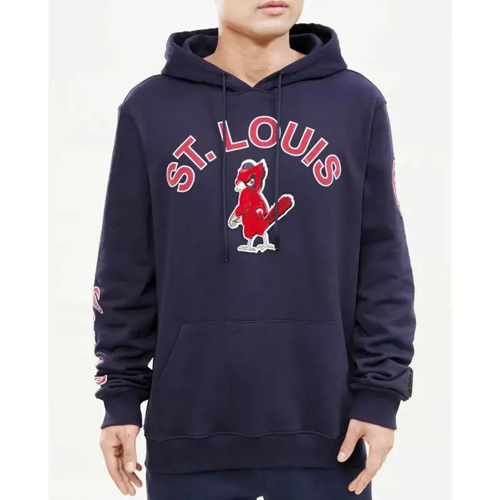 Chandail à capuchon St. Louis Cardinals MLB Pro avec logo superposé – Bleu marine