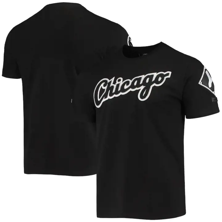 T-shirt noir d'équipe professionnelle MLB Chicago White Sox