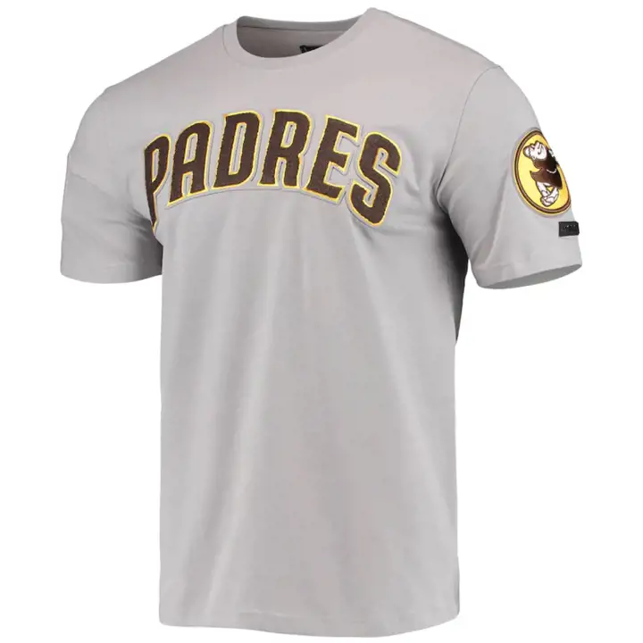T-shirt d'équipe professionnelle MLB des Padres de San Diego gry