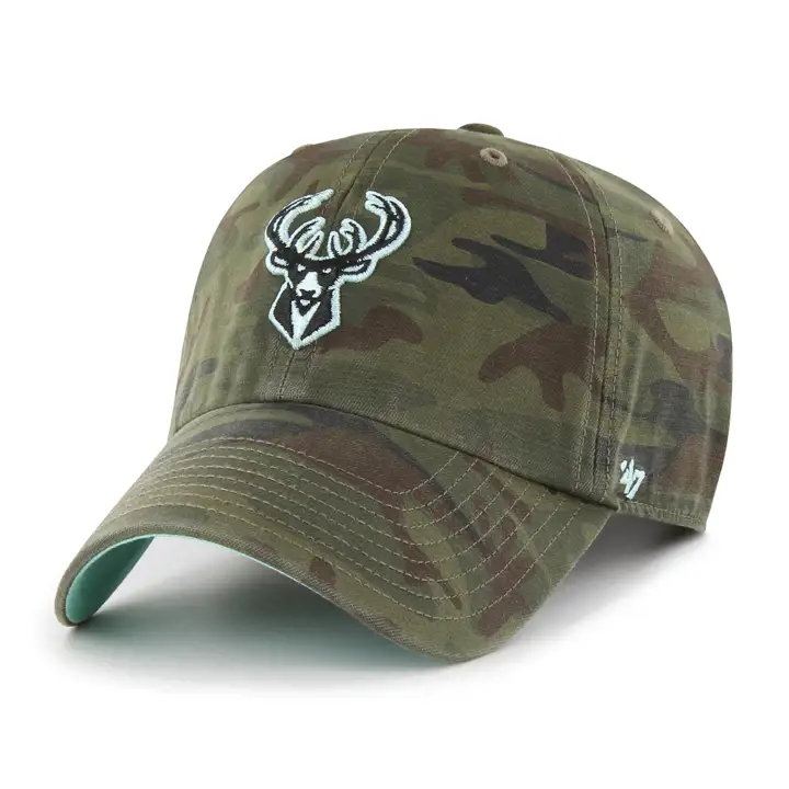 MILWAUKEE BUCKS NBA '47 Regiment Pop Clean Up camo/turq