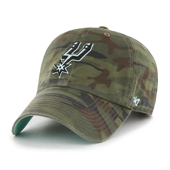 SAN ANTONIO SPURS NBA Casquette '47 Regiment Pop Clean Up camouflage/turquoise