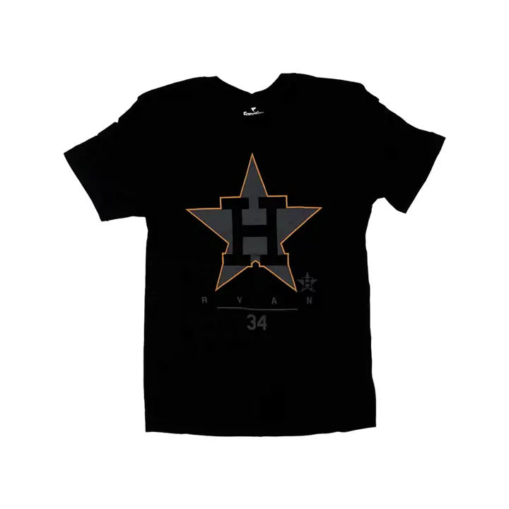 ASTROS MLB Notorious II T-shirt de joueur Nolan Ryan noir