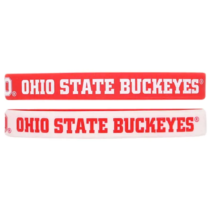 Bracelet en silicone Ohio St B 2pk Ast