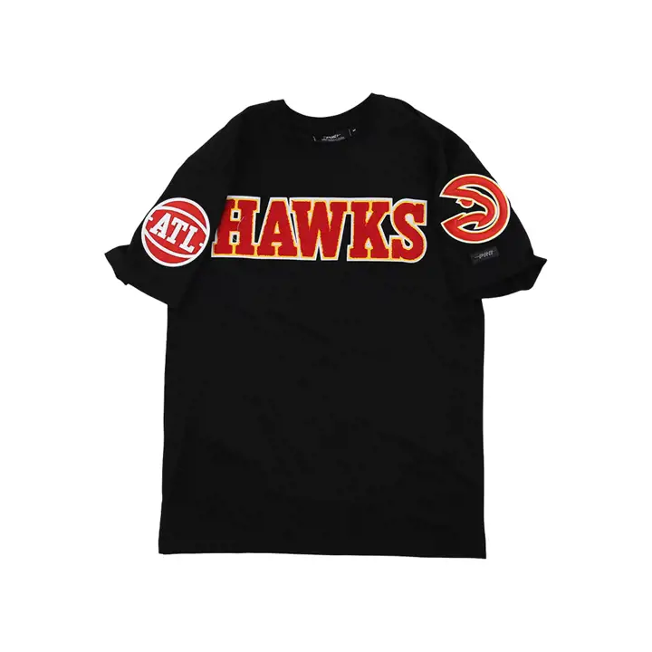 T-Shirt NBA Atlanta Hawks Fashion noir